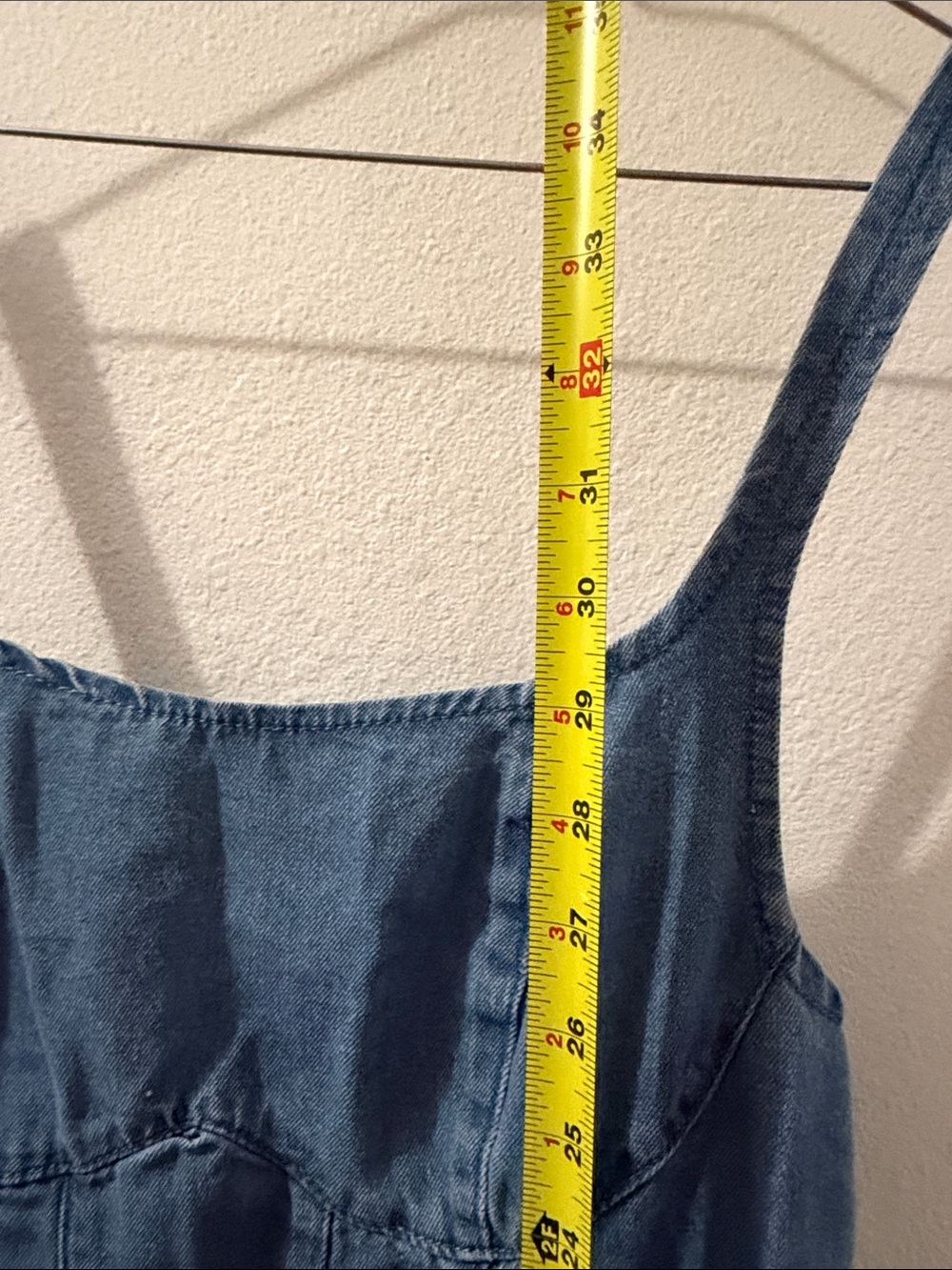 Denim spaghetti strap Dress - Picture 4 of 5